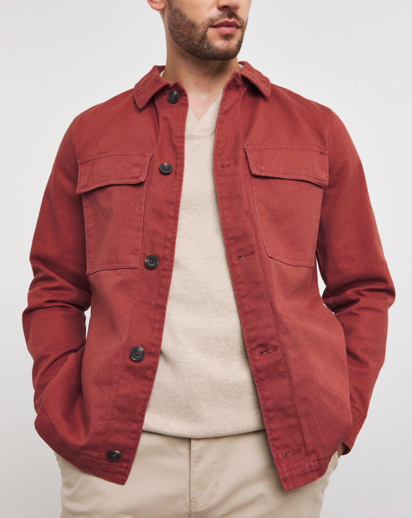 Red shirt jacket outlet