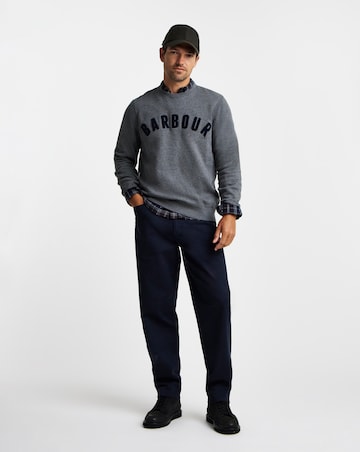 Barbour Prep Logo Crew Neck Sweatshirt - Grey Marl