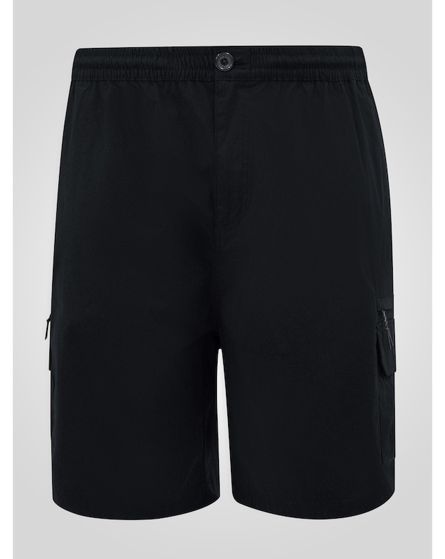 D555 Thomas Full Elastic Waist Stretch Shorts With Leg And Back Zipper Pocket