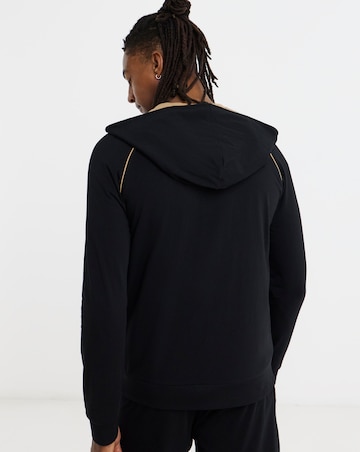BOSS Mix & Match Zip Though Lounge Hoodie - Black