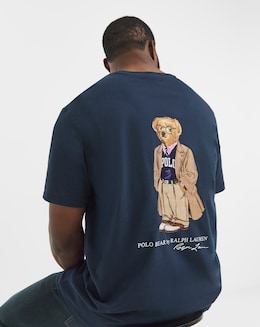 Polo Ralph Lauren Short Sleeve Bear Back Graphic T-Shirt - Navy