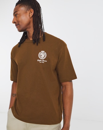 Polo Ralph Lauren Short Sleeve Back Graphic T-Shirt - Brown
