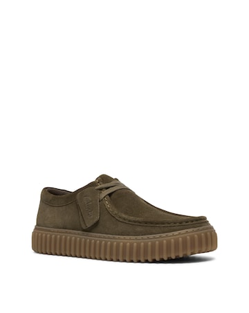 Clarks Torhill Lo Shoes - Olive