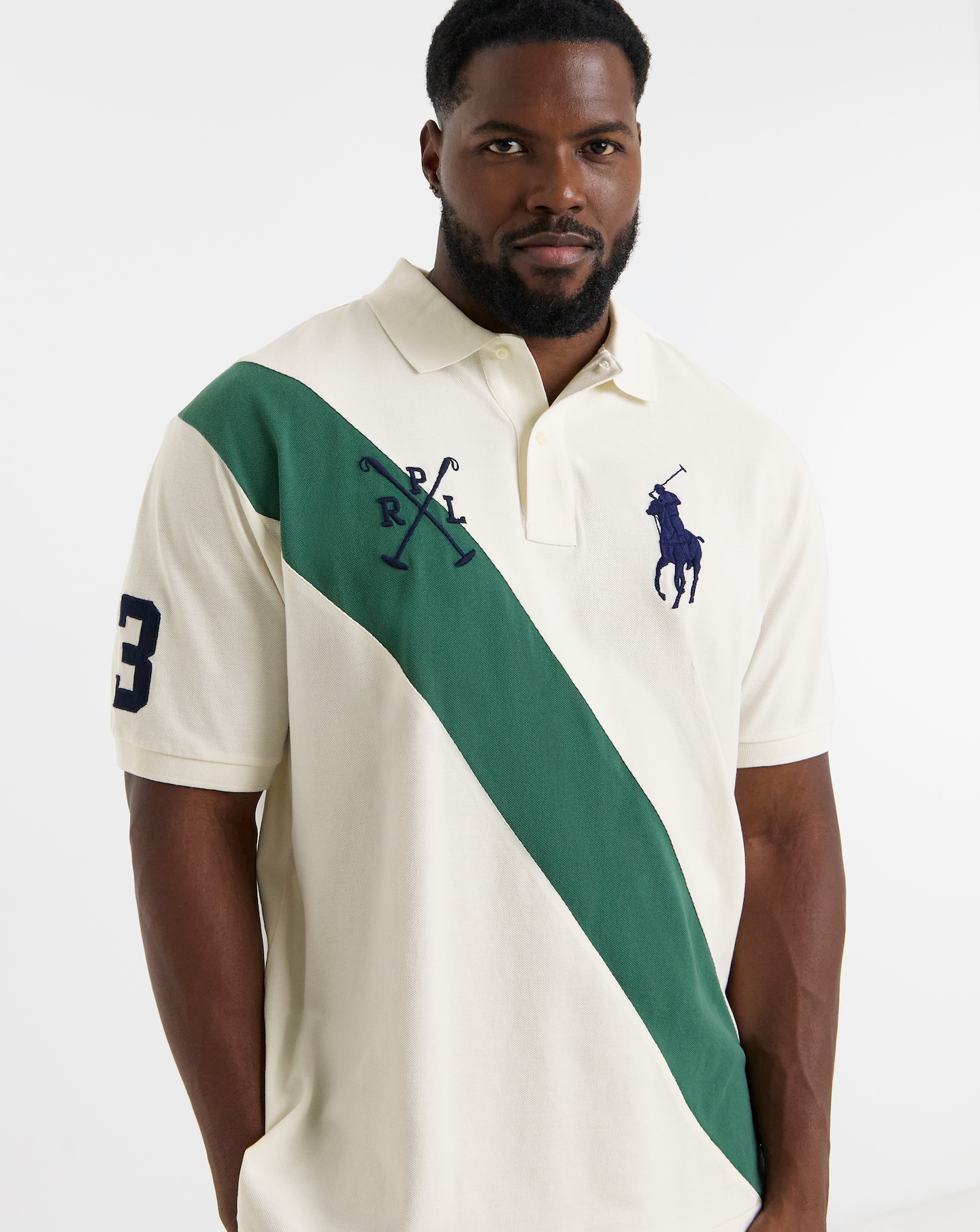 Polo Ralph Lauren Short Sleeve Big Pony Polo - Cream | Jacamo