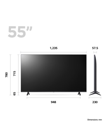 LG 55UR78006LK 55in LED 4K UHD HDR ThinQ Smart Freeview TV