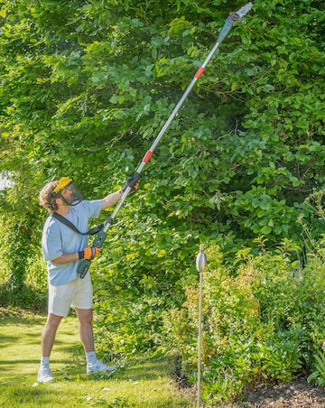 Webb 20V Cordless Reach Trimmer & Pruner attachment (2AH Battery & Charger)