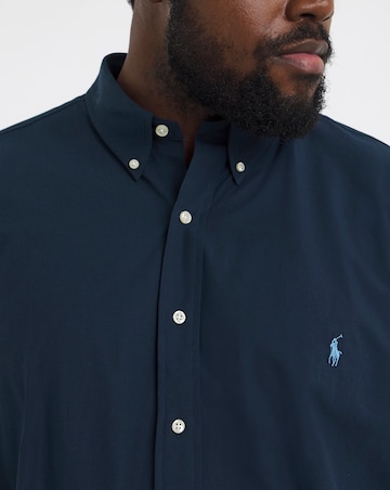 Polo Ralph Lauren Long Sleeve Stretch Poplin Shirt - Navy