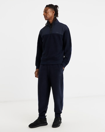 BOSS 1/4 Zip Fleece - Navy