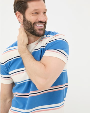 FatFace Pique Stripe T-Shirt