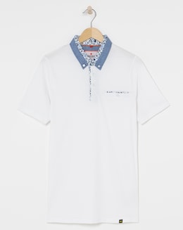 Joe Browns Printed Collar Polo Long Length