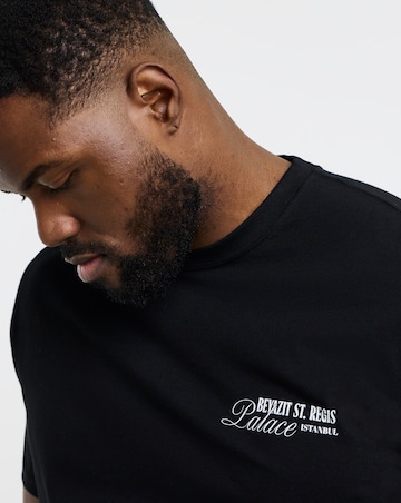 Jack & Jones St. Regis Back Graphic T-Shirt - Black