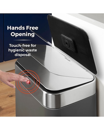 Tower 75L Sensor Bin Titanium