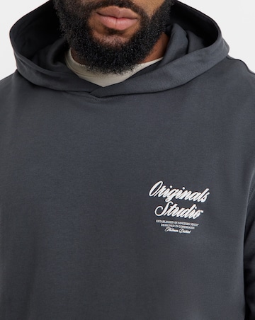 Jack & Jones Norrebro Back Graphic Hoodie - Grey