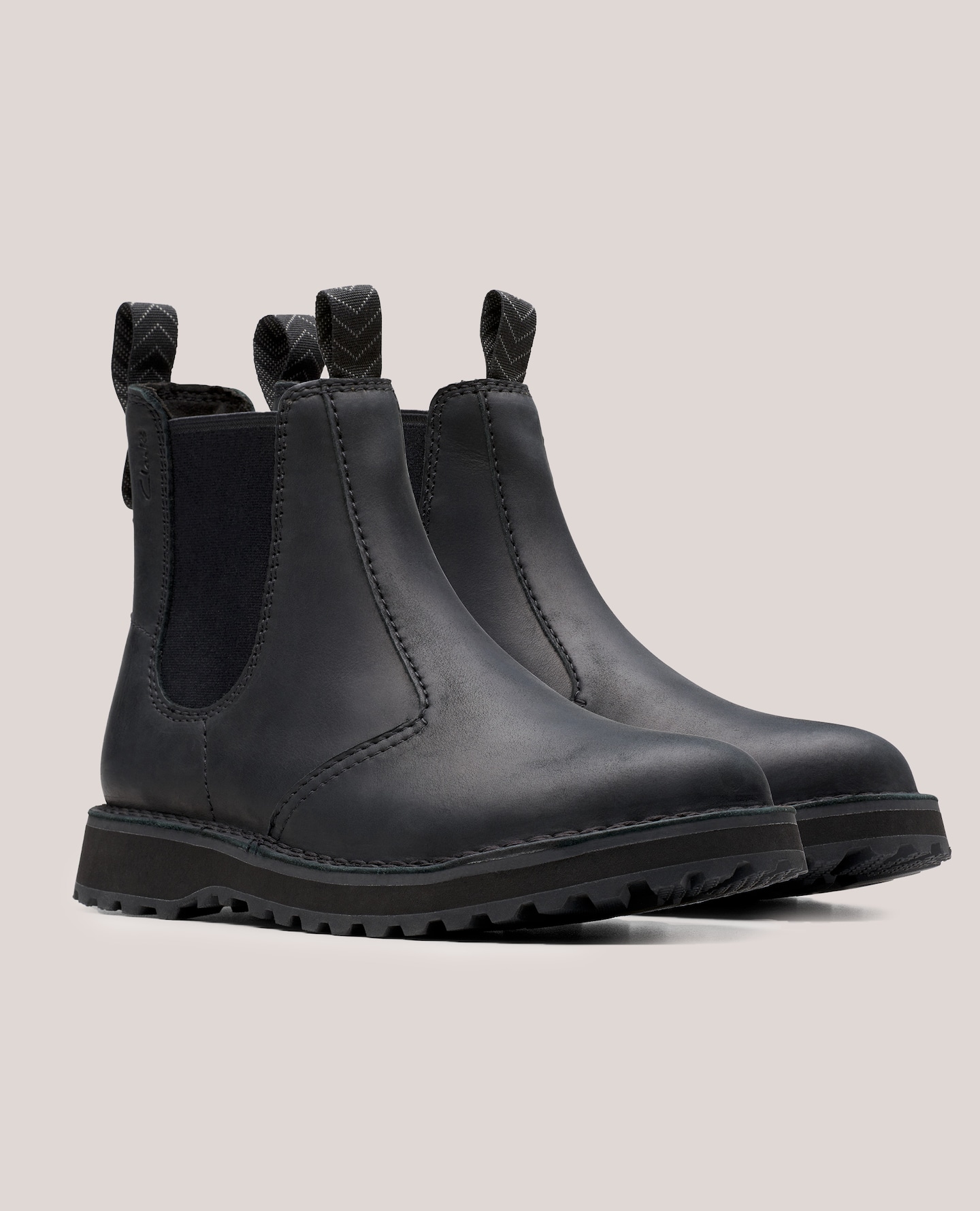 Black Chelsea boots
