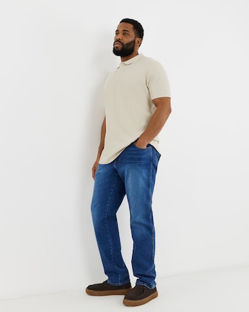 Jack & Jones Austin Waffle Polo 2 Pack - Black/Cream