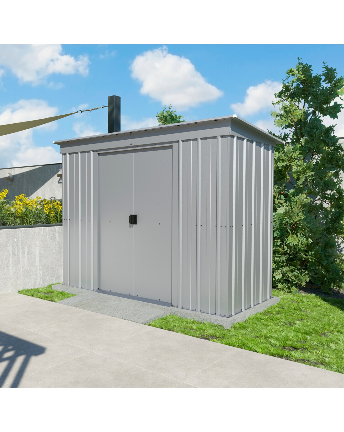 Yardmaster 8 x 4ft Pent Metal Shed