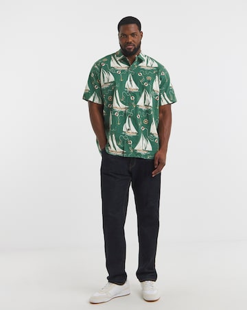 Polo Ralph Lauren Short Sleeve Printed Resort Shirt - Green