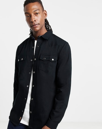 Joe Browns Black Denim Shirt Long