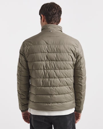 BOSS Logo Padded Jacket - Brown