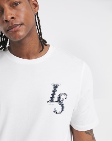 Lyle & Scott Short Sleeve Back Graphic T-Shirt - White