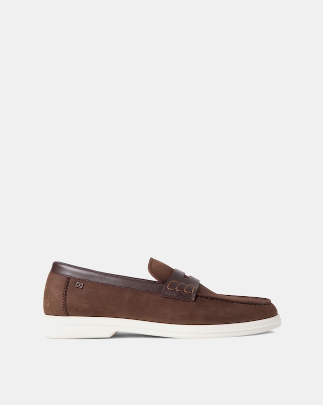 Tommy Hilfiger Nubuck Loafer - Brown