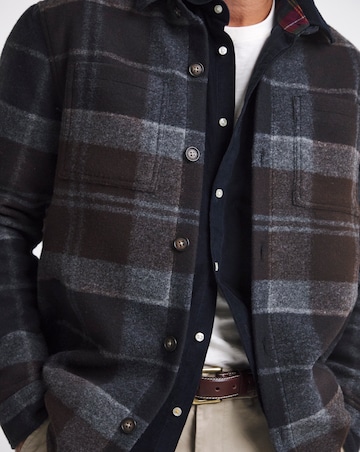 Barbour Chapter Tailored Check Overshirt - Blue Tartan