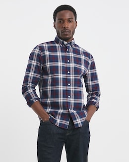 Tommy Hilfiger Flex Poplin Checked Shirt - Blue Check