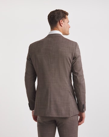 BOSS Beige Wool Mix Suit Jacket