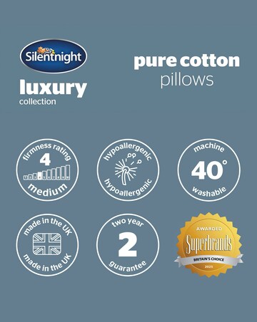 Silentnight Pure Cotton Pack of 2 Pillows