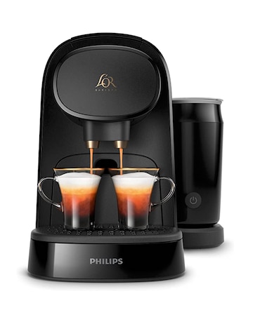 Philips LM8014/60 L'OR Barista Deep Black Coffee Machine with Milk Frother
