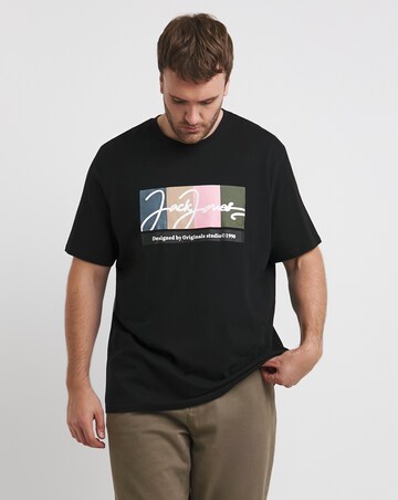 Jack & Jones Portland Logo T-Shirt - Black
