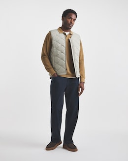 Union Navy Loose Fit Stretch Gabardine Jean