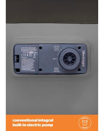 Silentnight Flocked Airbed with Electric Pump - King