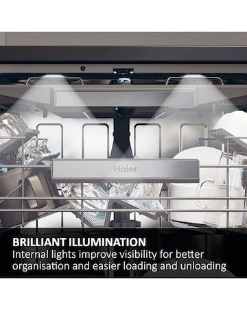 Haier I-Pro Shine XF1C3TB1FW-80 11 Place Slimeline WiFi Dishwasher White Install