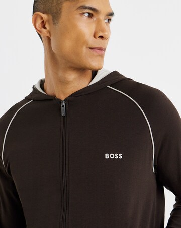 BOSS Mix & Match Lounge Hoodie - Dark Brown