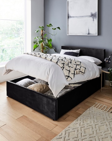 Hayden Velvet Ottoman Bed Frame