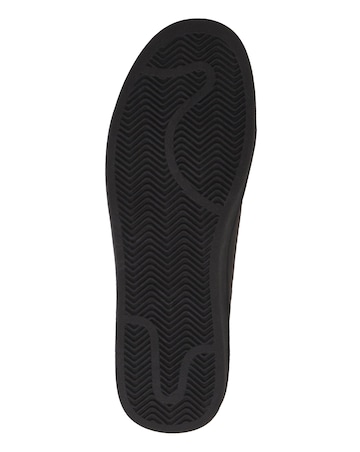 Lever Leather Look Pump Wide Fit