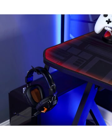 X Rocker Lumio XL Gaming Desk with 3 Sided App-Controlled LED Lighting