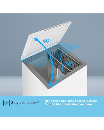 Fridgemaster MCF145E 141L Freestanding Chest Freezer - White - E Rated