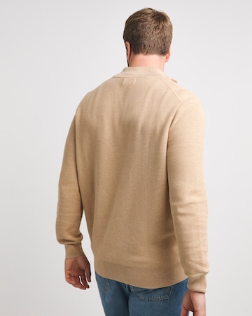 Polo Ralph Lauren Camel 1/4 Zip Neck Jumper