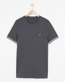 Voi Contrast Sleeve Cuff T-Shirt Long Length