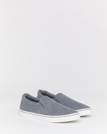 Basic Lace Up Canvas Pump Wide Fit