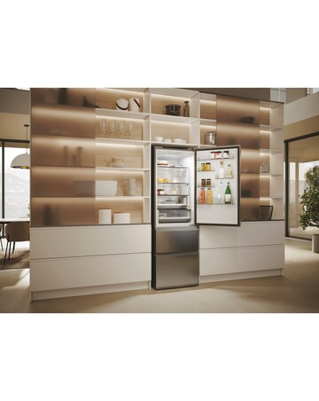 Haier HTW5618ENMG Combi Series 5 180cm Fridge Freezer - Inox