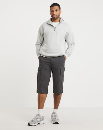 3/4 Length Cotton Stretch Cargo Short