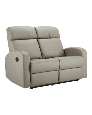 Ramsey Faux Leather Recliner 2 Seater Sofa