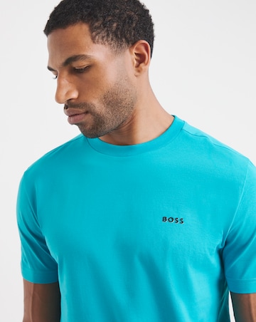 BOSS Short Sleeve Chest Logo T-Shirt - Turquoise