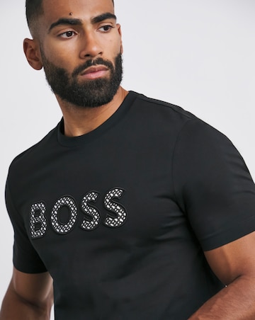 BOSS Black Short Sleeve Graphic Logo T-Shirt