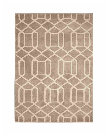 Newport Lattice Geometric Rug
