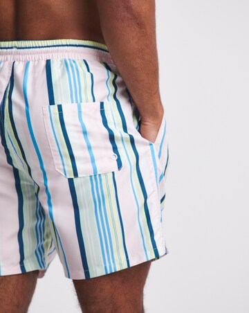 Pastel Stripe Swim Short