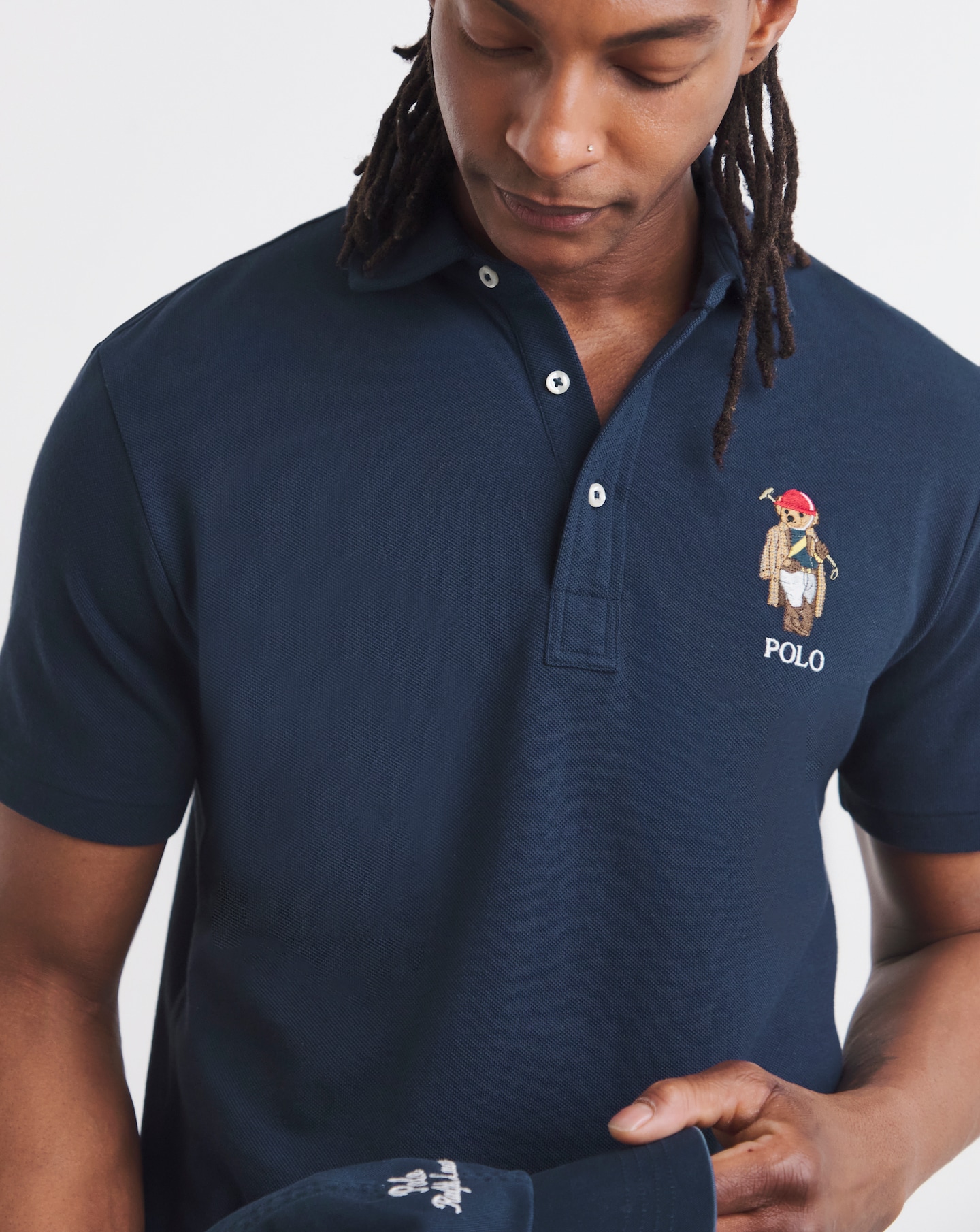Polo Ralph Lauren Stripe Rugby Shirt - Navy/Blue | Jacamo